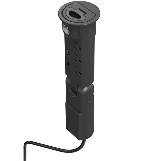 Custom Plastics CPF 66666 Tirette de Porte à Ouverture Automatique, 60 mm, Noir