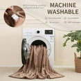 thumbnail image 6 of Heated Blanket Electric Brown Queen - 84"x90" Heating Blanket Queen 10 Hours Timer Auto-Off 8 Heat Level Over-Heat Protection Flannel Sherpa Electric, 6 of 7