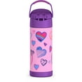 thumbnail image 6 of Thermos Kids Stainless Steel Funtainer Water Bottle with Straw, Dishwasher Safe, Leak Proof Peace, 14 oz, 6 of 11