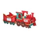 thumbnail image 1 of Tren de Regalos de Papá Noel con Compartimentos Espaciosos, Diseño de Pan de Jengibre, Centro de Mesa Navideño para Árbol de Navidad o Repisa, Decoración Festiva Reutilizable., 1 of 5