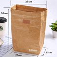 thumbnail image 2 of Bolsa de refrigeración de alimentos de retención fría plegable de papel Kraft Bento Afortunado Sencillez, 2 of 5