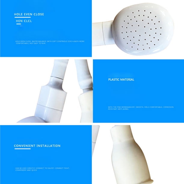 Pommeau De Douche à Connexion Rapide Avec Tuyau Flexible De 1 M Pour Le