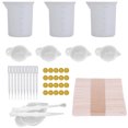 thumbnail image 1 of Coofit 90PCS Jeu d'Outils en Résine Antiadhésif Réutilisable Résine Bricolage Outil de Coulée de Résine Outil, 1 of 9