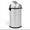 silver-Swing Top, variant on JoanKaren 17.19 Gallon Round Open Top Trash Can,Stainless Steel Commercial Grade Garbage Bin,65L,White