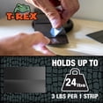 thumbnail image 4 of T-REX Extreme Hold Double-Sided Black Mounting Tape, 8 Strips: Each 1 in. x 3 in., 4 of 16