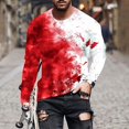 thumbnail image 2 of Virmaxy Haut à Manches Longues Imprimé Éléments Halloween 2024 pour Hommes Col Rond Multicolore-29 S, 2 of 5