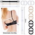 thumbnail image 3 of Dnzceghtig 9 piezas de clips para correas de sujetador, 3 piezas de soporte para correas de sujetador y 6 piezas de clips para sujetador, soporte para correas de sujetador ajustable, elástico suave y, 3 of 7