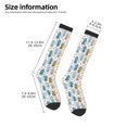 thumbnail image 5 of Balery Cartoon Poodle Dog Printed Novelty Socks Men's Women's Crew Socks Sports Socks Knee High Socks Cotton Socks Quirky and Cool Socks, 5 of 9