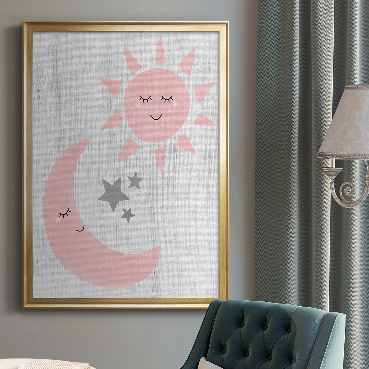 Sun and Moon Premium Classic Framed Print - Ready to Hang