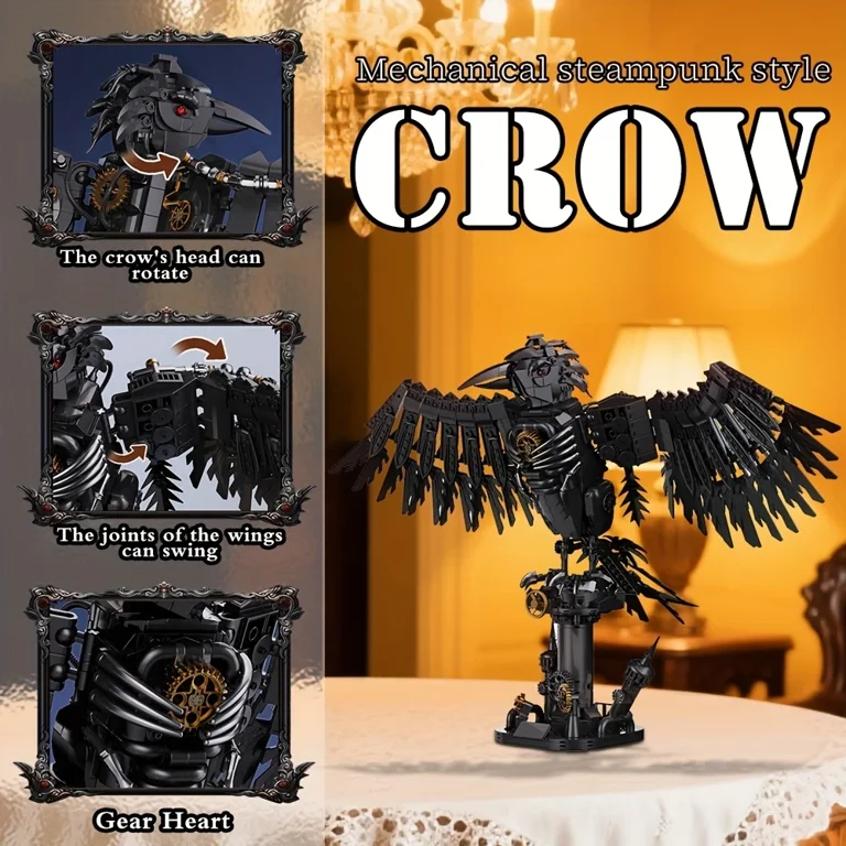 Remocguys Mechanical Crow Building Sets Compatible with Lego