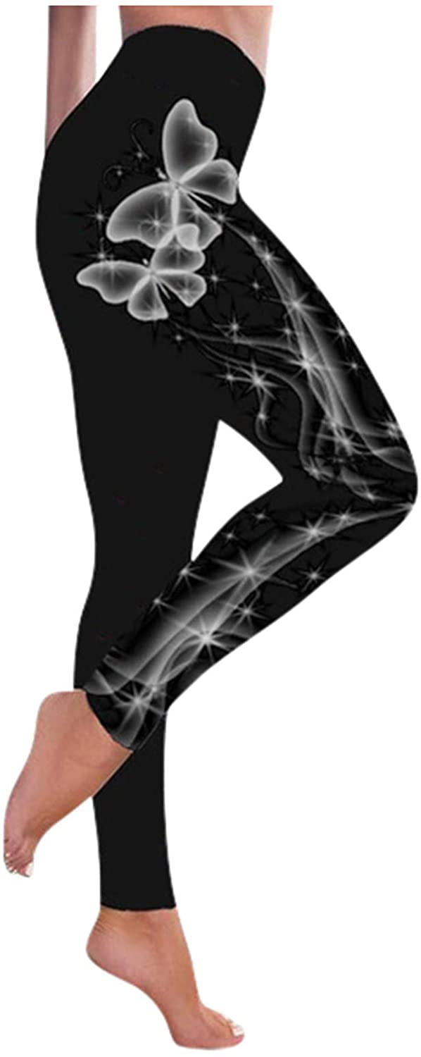 Ladies Printed Full Length Stretchy Leggings Womens Amazing Soft Skinny Pants 