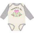 thumbnail image 3 of Inktastic Pawpaw's Girl Heart Flowers Girls Long Sleeve Baby Bodysuit, 3 of 5
