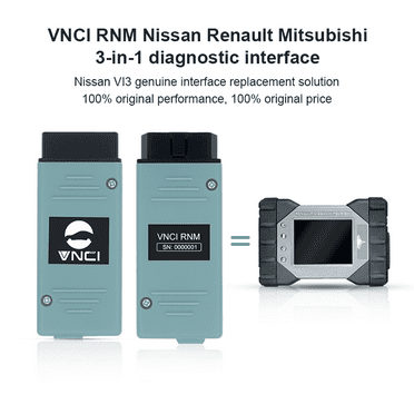 VNCI RNM Diagnostic Scanner for Nissan/Renault/Mitsubishi Compatible with origianl Consult 3 Plus/CAN Clip/MUT-3 Software Driver