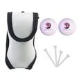 thumbnail image 2 of Bolsa para pelotas de golf con clip, ligera, para sujetar tees de golf, riñoneras Gris con 2Ball 4 Tees, 2 of 8