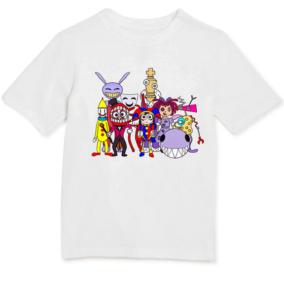 Cute Pomni, Ragatha, Gangle, Kinger, Zooble, Caines Circus T-Shirt Size 14-16