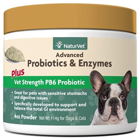 UPC: 0797801048309 | NaturVet Advanced Probiotics & Enzymes – Plus Vet Strength PB6 Probiotic – Supports and Balances Pets with Sensitive Stomachs & Digestive Issues – 4oz – for Dogs & Cats