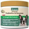 NaturVet Advanced Probiotics & Enzymes - Plus Vet Strength PB6 Probiotic – Supports and Balances Pets with Sensitive Stomachs & Digestive Issues – 4oz - for Dogs & Cats