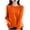 Orange_Christmas Gift for Womnen, variant on Fanxing Crew Neck Pullover Sweater for Women Casual Dressy Lightweight Kint Tops Soft Cozy Solid Color Jumper Blouses Army Green XL