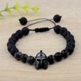 thumbnail image 2 of RSAMD Luxury Crown Natural Stone Matte Black Charm Men's Copper Bead Fashion Bracelets-L002-3, 2 of 3