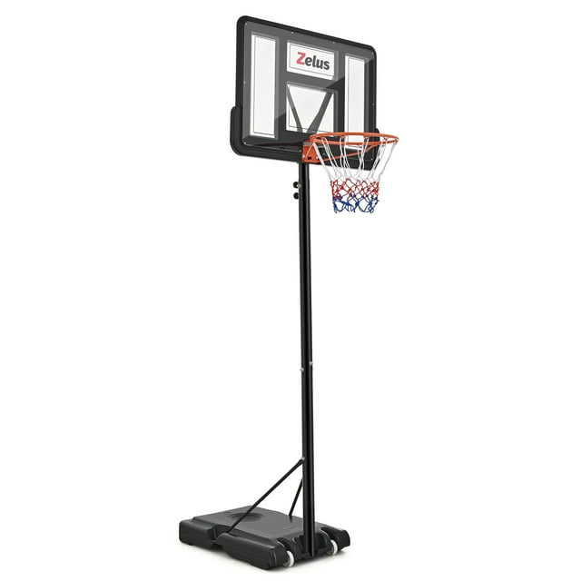 Système de Panier de Basketball Extérieur Hauteur Réglable 4,4-10 Pi avec Sac de Poids, Conforme à la Norme ASTM
