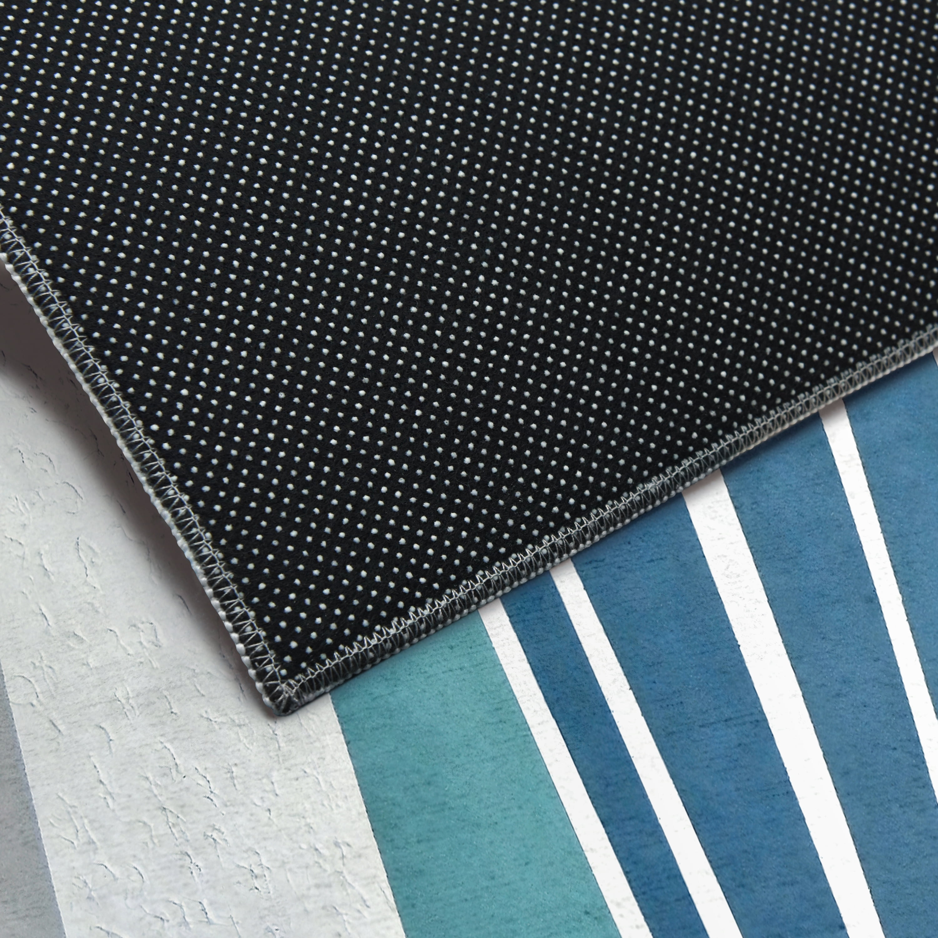Soften The Edge Washable Geometric Art Area Rug size 5'x8', Power-loomed, Heavenly Softness with Non-Slipping Backing