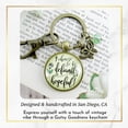 thumbnail image 5 of Inspirational Gutsy Goodness Bronze Keychain I Choose Defiantly Hopeful Survivor Quote, 5 of 8