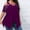 Purple Summer Tops for Women 2023, variant on 2023 MIANHT Summer Womens Tops Dressy Casual Irregular Hem Cutout Flowy Swing Shirts Short Sleeve Plus Size Cold Shoulder Tunic