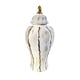 thumbnail image 4 of Jarrón de porcelana con forma de jengibre para escritorio, coleccionable, de cerámica retro, para flores, té Blanco, 4 of 9