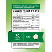 Vitamin B Complex | Plus B12 | 90 Tablets | Vegan, Non-GMO & Gluten Free | By Natures Truth