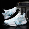 thumbnail image 2 of Novetra Men's Basketball Shoes Breathable Anti Slip Wear Resistant Super Light Sneakers Outdoor Cushioning Workout Fashion Running - BLUE_4, 2 of 6