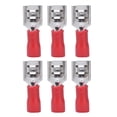 thumbnail image 2 of Female Spade Connector, Conductivity Spade Connector Thermal Insulation Widely Used Simple Operation  For Electrical Equipment Red, 2 of 8