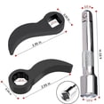 thumbnail image 4 of 3 Pcs Pry Bar Wrench Adaptor Head,Crowbar,Half Shaft Removal Car Repairing Tools, 4 of 9