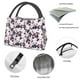 thumbnail image 4 of Fotbe Lilies Flowers Bolsa Térmica Portátil con Estampado, Bolsa de Entrega de Alimentos Aislada, Bolsa Reutilizable de Gran Capacidad para Comidas y Supermercado, 4 of 6