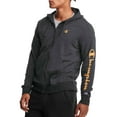 thumbnail image 5 of Champion Men's Fleece Full Zip Hood with Script Logo Sleeve, up to Size 2XL, 5 of 5