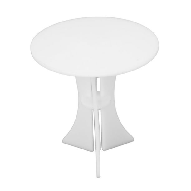 Mesa Redonda de Casa de Muñecas, Simulacia Muebles de Casa de Muñecas 1/6 A Escala Acrílico Minimalista Ecológico para 1/12 Dollhouse