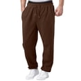 thumbnail image 2 of Mens Sweatpants Open Bottom Athletic Baggy Straight Leg Pants Casual Drawstring Waist Fleece Joggers with Pockets, 3XL, 2 of 8