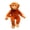 C, variant on Emdiqzs Plush Home Decor Monkey Figurine Living Room Accent for Home Styling - Brown, Orange