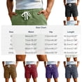 thumbnail image 3 of Nmnitkp Mens Shorts Quick Dry Cargo Shorts Elastic Waist Drawstring Multi-Pocket Lightweight Breathable Casual Outdoor Work Summer Shorts Sky Blue,3XL, 3 of 9