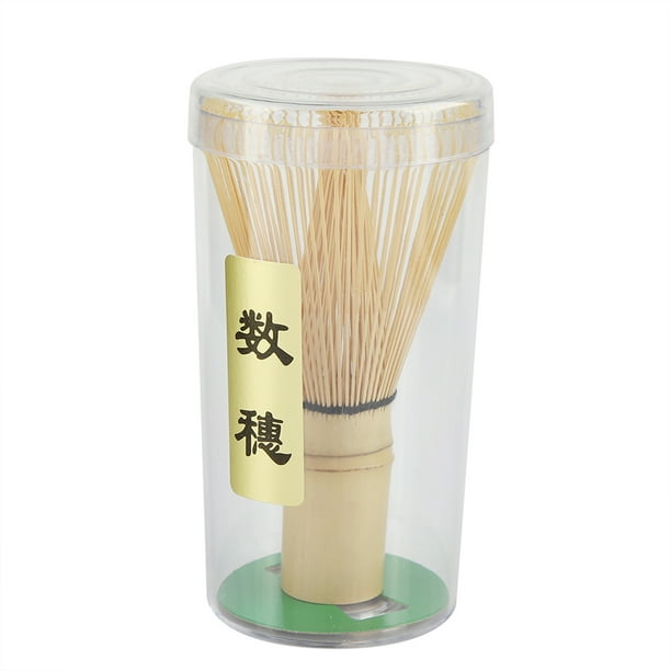 Batidor de té de bambú natural Chasen, herramienta para preparar matcha en polvo (72 puntas)