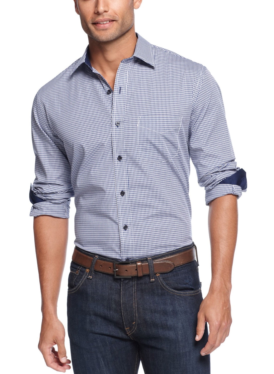 navy blue dress shirt big and tall