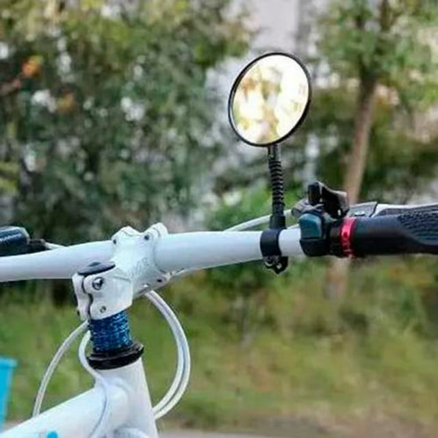 Quality Bike Handlebar Flexible Rear Back View Rearview Black Bike Mount Retro Bike Light compatible with Motorized Bikes Rear Bike Bag Kids Bike Headlight Teen Bike Step Cycle Bike Outdoor for Adults