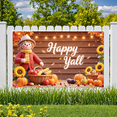 thumbnail image 5 of Colorful Design Happy Fall Banner Scarecrow Decor Happy Fall Y'all Pumpkin Decoration Harvest Theme for Autumn Gathering Thanksgiving Party Home Decoration, 5 of 9