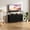 Black, variant on Kelno 5 Drawer Dresser Fabric Chest of Drawers Storage Organizer Wood Top Surface for TV, Rustic Brown