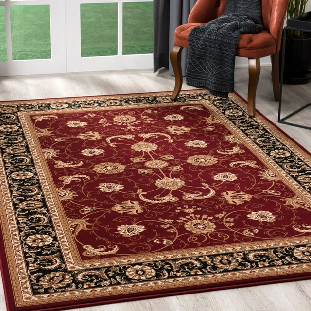 Rug Branch Majestic Vintage Persian High-Density Area Rug and Runner, Traditional - JA2117RDBK28CL