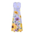thumbnail image 4 of Lindreshi Maxi Dresses for Women 2024 Women's Summer Comfort Sexy Fashion Printing Sleeveless V-Neck Dress, 4 of 5