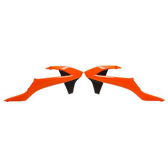 Acerbis Radiator Scoops 16 KTM Orange/Black for KTM 150 SX 2016-2018