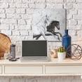 thumbnail image 2 of Stupell Industries Wild Horses Racing Rustic Abstract White Canvas Wall Art by Design Fabrikken, 2 of 6