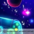 Game Controller Waterproof Printed Shower Curtain Set with Hooks