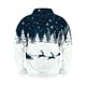 thumbnail image 4 of Ceisia Warm Fleece-Lined Mens Loose Fit Christmas Print Half-Zip Stand Collar Sweatshirt Gifts, 4 of 6