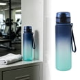 thumbnail image 2 of 33.8oz Sports Water Bottle, Leakproof Wide Mouth Hydration Jug, BPA-Free Large Capacity Waterbottle with Stainless Steel Rim for Gym, Travel, Hiking, Office, B, 2 of 8